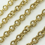 Load image into Gallery viewer, Gold Plated 925 Sterling Silver Hollow Round Link Chain. V70GP
