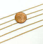 Load image into Gallery viewer, 14k Gold Filled 1.3mm Rope Chain. 10RGF

