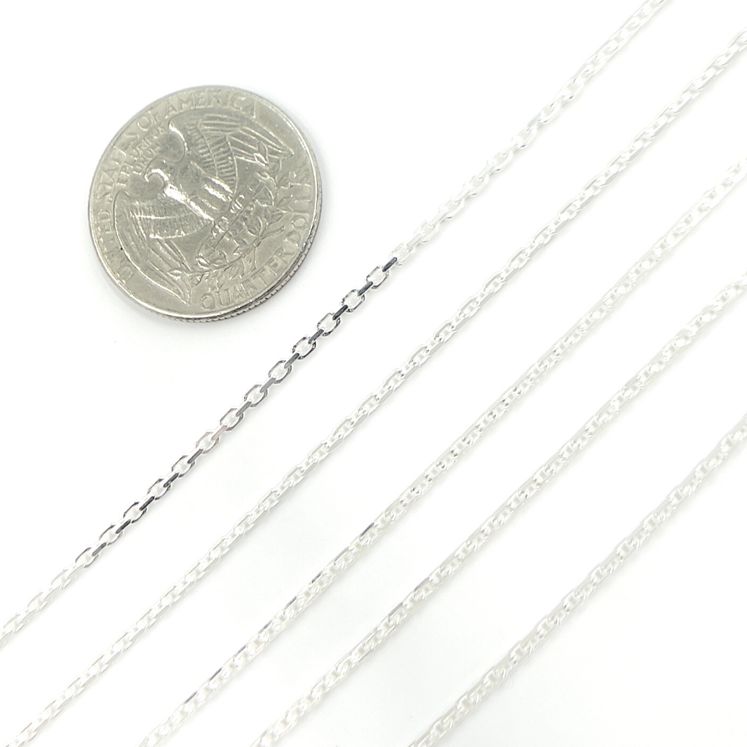 925 Sterling Silver Dainty Chain. Z38SS