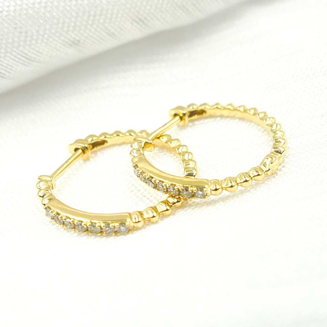14K Solid Gold Diamond