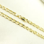 Load image into Gallery viewer, 100FLP1FGT2A9L001. 14K Solid Gold Flat Marina Link Chain
