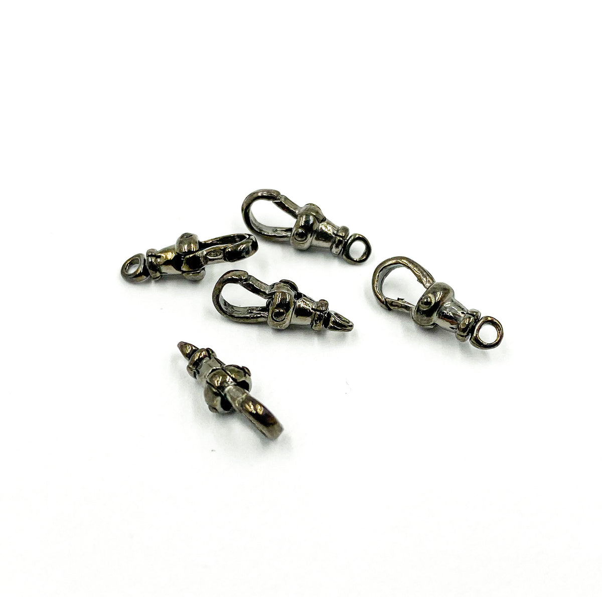 28MM Black Rhodium Sterling Silver Swivel Clasp