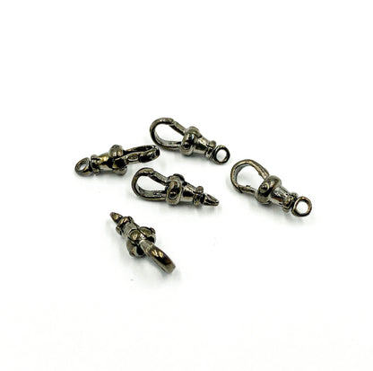28MM Black Rhodium Sterling Silver Swivel Clasp