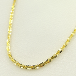 Load image into Gallery viewer, 025RNBFR0. 14K Solid Gold Glitter Margarita Rock Chain
