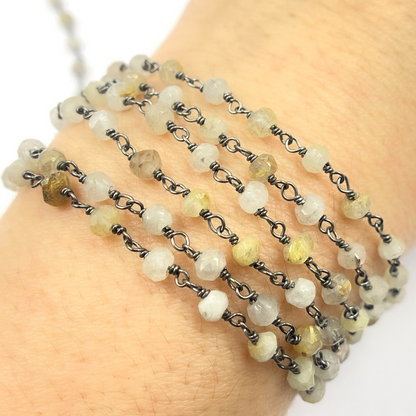 Golden Rutile Wire Chain
