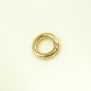 14k Solid Gold Round Clasp 15mm