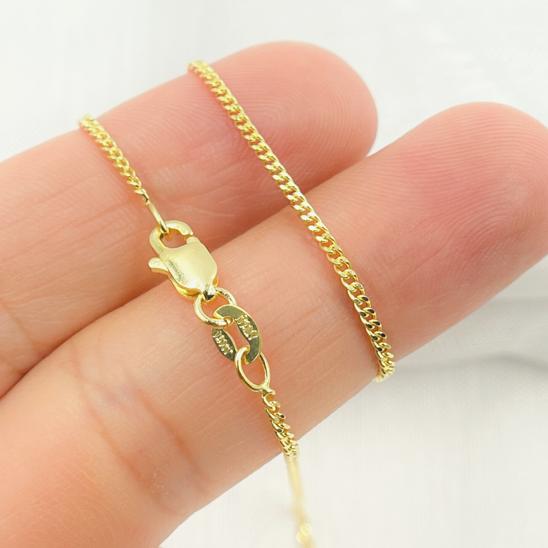 040GT2. 14K Solid Gold Wheat Chain