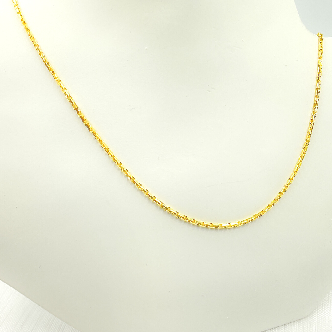 060R04CL45. 14K Solid Gold Box Chain