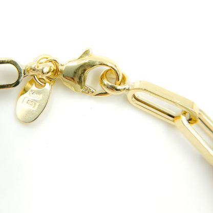 14K Solid Gold Flat Box Link Chain
