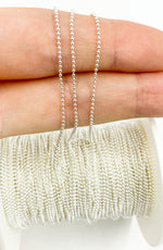 Load image into Gallery viewer, 925 Sterling silver 1mm Ball Chain. V111SS
