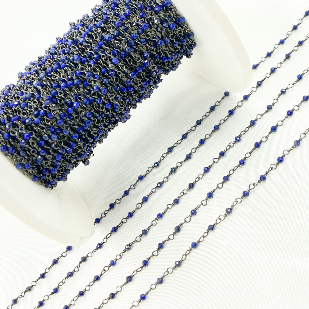 Lapis Lazuli Oxidized Wire Chain