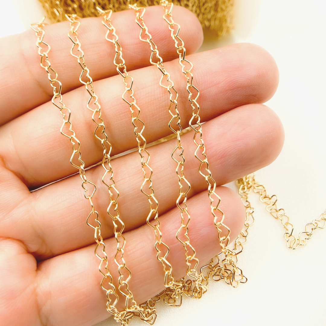14K Gold Filled Heart Link Chain