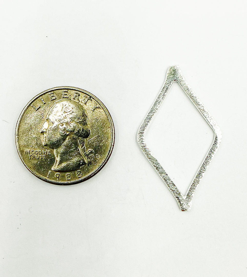 925 Sterling Silver Diamond Shape. DS1