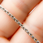 Oxidized Sterling Silver Thick Box Link Chain
