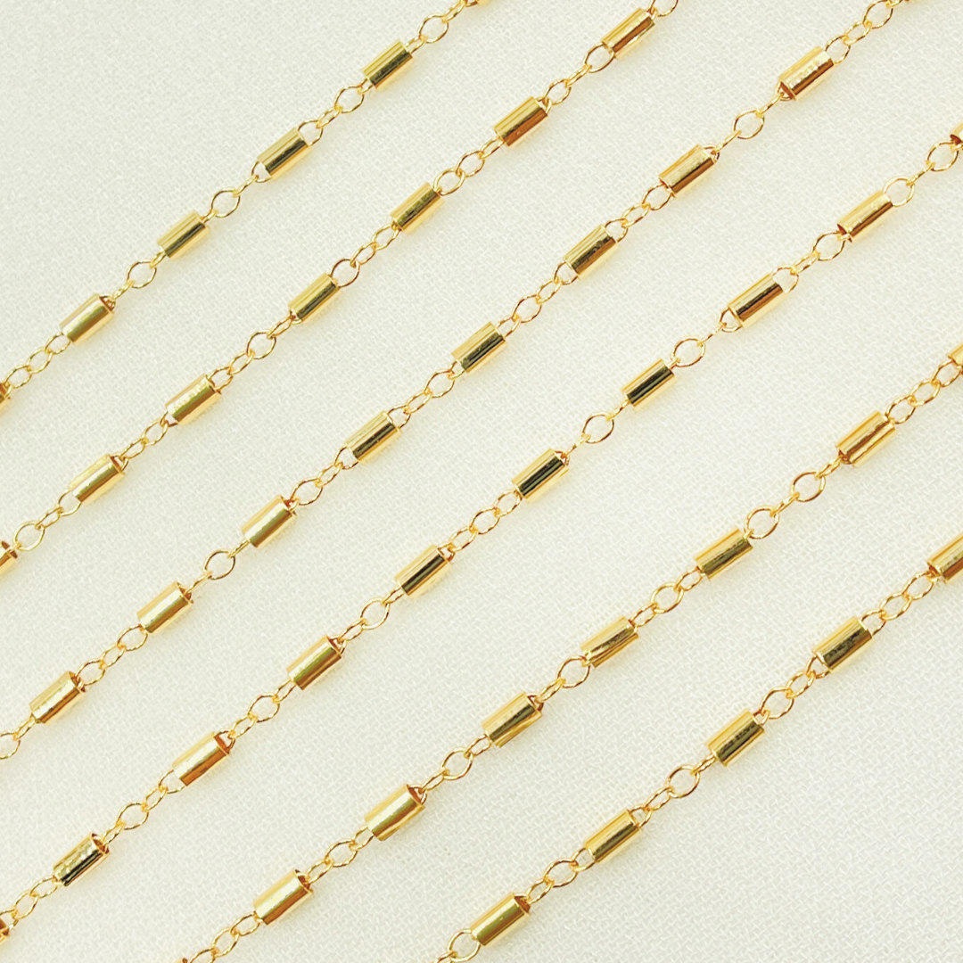 14K Gold Filled Cable Tube Chain. 1121GF