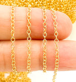 Load image into Gallery viewer, 14K Gold Filled Textured Round Link  Chain. 1617MGF
