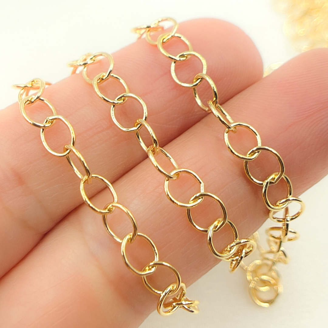 14K Gold Filled Round Link Chain. 679GF