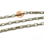 Load image into Gallery viewer, Oxidized 925 Sterling Silver Box Chain. 502OX
