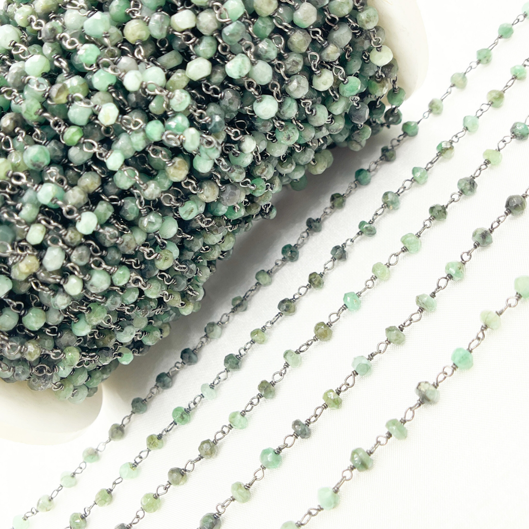 Emerald Oxidized Wire Chain.