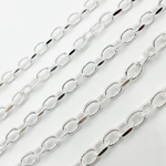 Load image into Gallery viewer, 925 Sterling Silver Twisted &amp; Flat Oval Link Chain. V83SS
