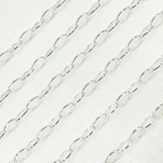 Load image into Gallery viewer, 925 Sterling Silver Smooth Oval Link Chain. V21SS
