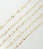 Load image into Gallery viewer, 14k Gold Filled Oval 5x3 mm Link Chain. 1091FGF
