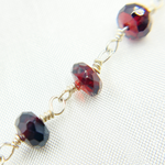 Load image into Gallery viewer, Garnet 925 Sterling Silver Wire Chain. GAR17
