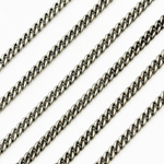 Load image into Gallery viewer, Oxidized 925 Sterling Silver Curb Chain. X21OX
