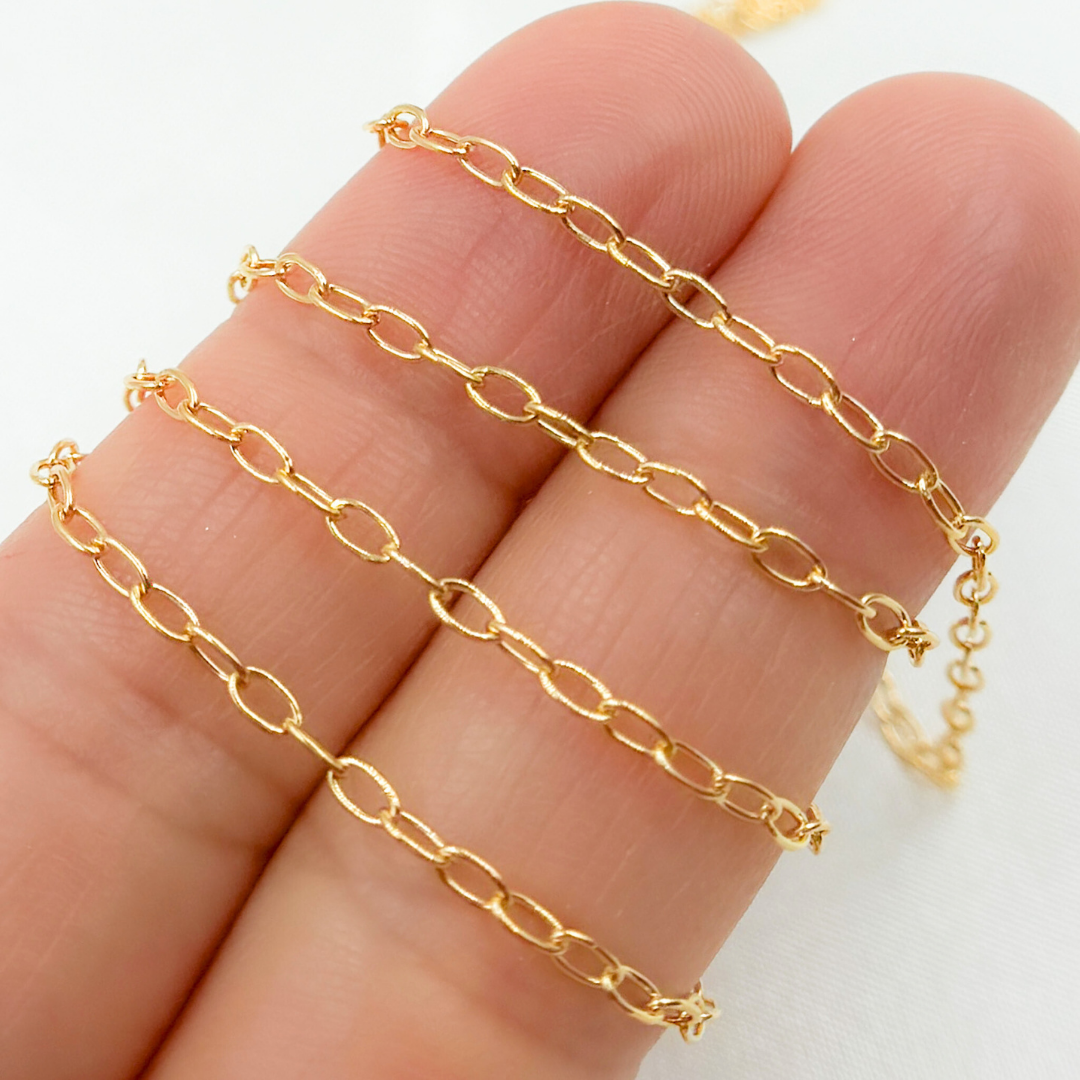 14k Gold Filled Smooth Cable Chain. 1610DR