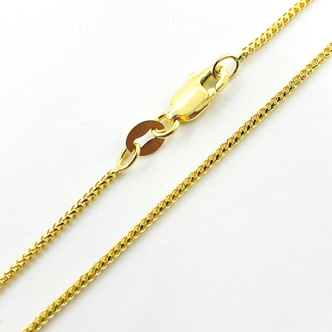 030FRDTL426. 14K Solid Gold Wheat Chain