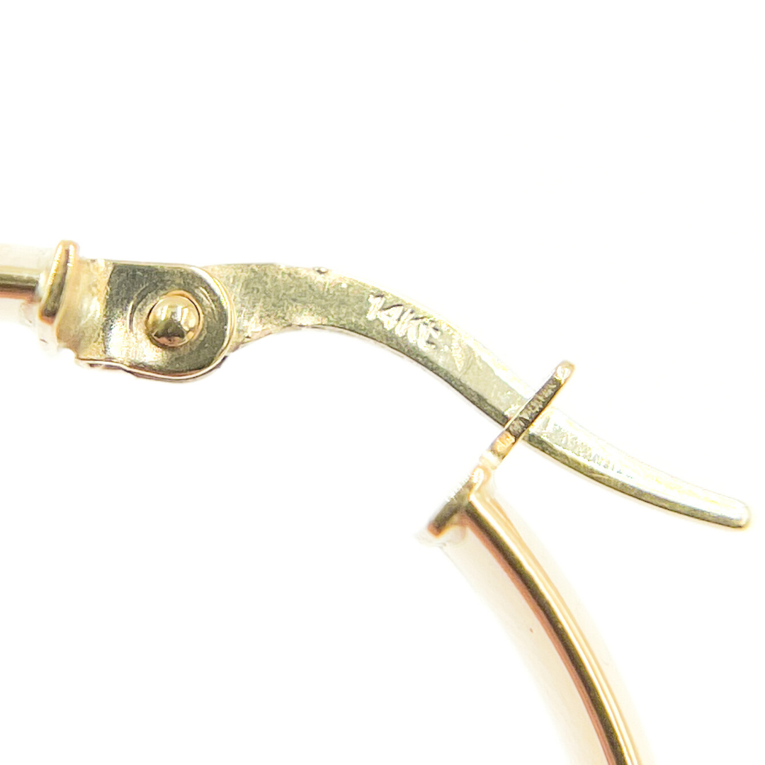 14K Solid Gold Smooth Hoop Earrings