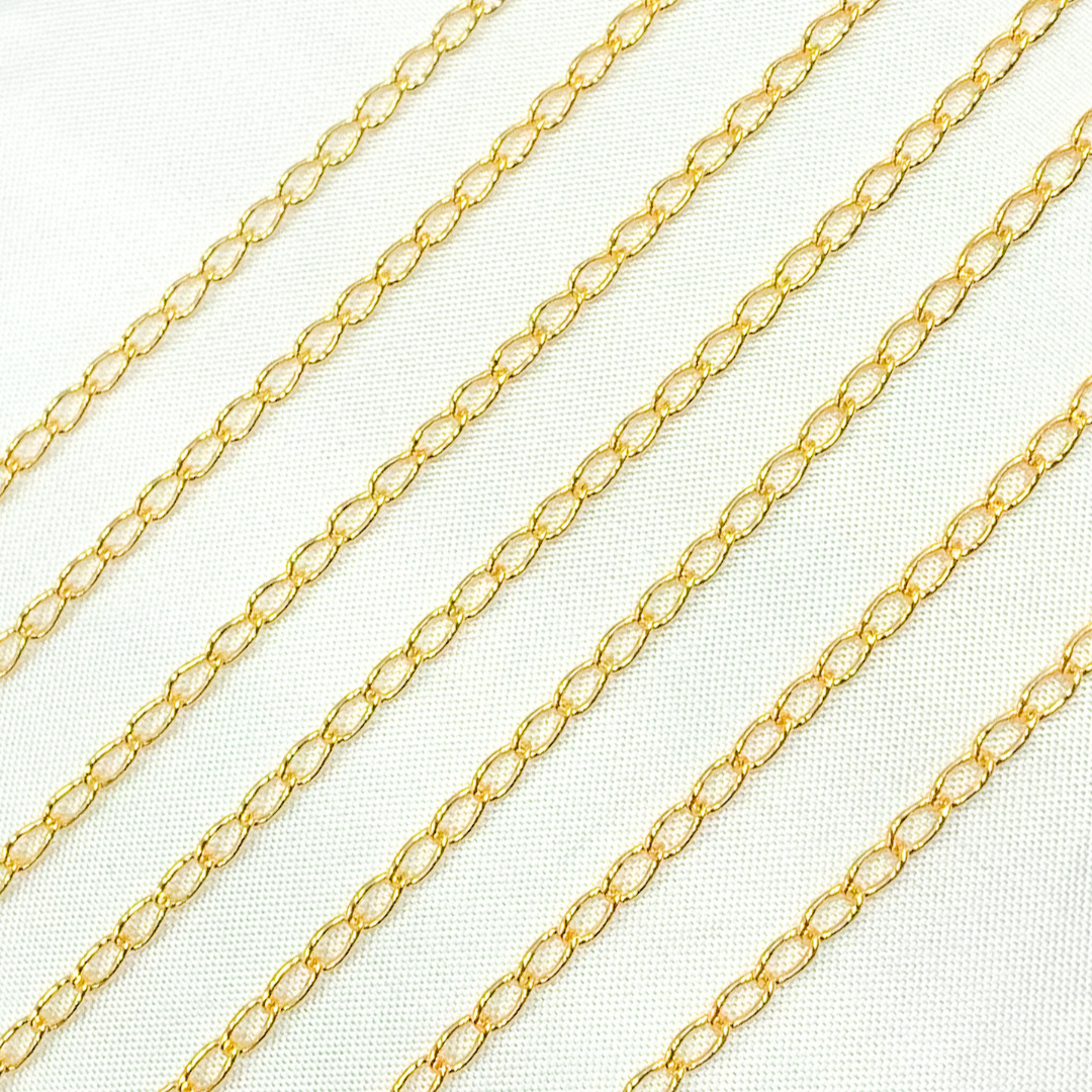 14k Gold Filled Cable Link Chain. 2007C