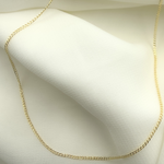 Load image into Gallery viewer, 14K Solid Gold Flat Curb Necklace