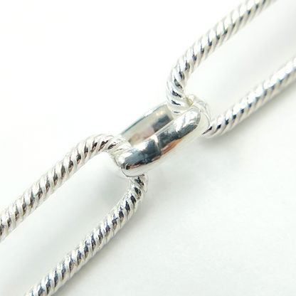 925 Sterling Silver Paperclip Chain