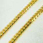 Load image into Gallery viewer, 080R04GGT2A9L001. 14k Solid Yellow Gold Flat Curb Chain
