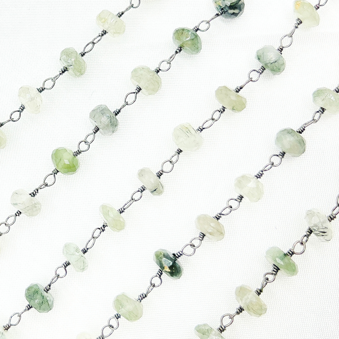 Green Rutile Oxidized Wire Chain.