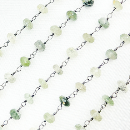 Green Rutile Oxidized Wire Chain.