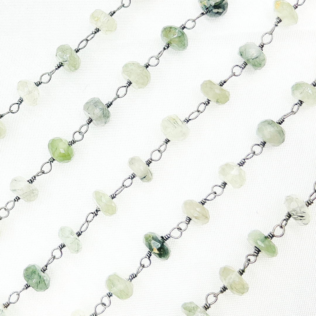 Green Rutile Oxidized Wire Chain. GRU16