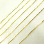 Load image into Gallery viewer, 030R08BFL4L024byFt. 14K Solid Gold Flat Cable Chain
