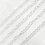 Load image into Gallery viewer, 925 Sterling Silver Smooth Oval Link Chain. V192SS
