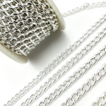 Load image into Gallery viewer, V46SS. Sterling Silver Curb Link Chain
