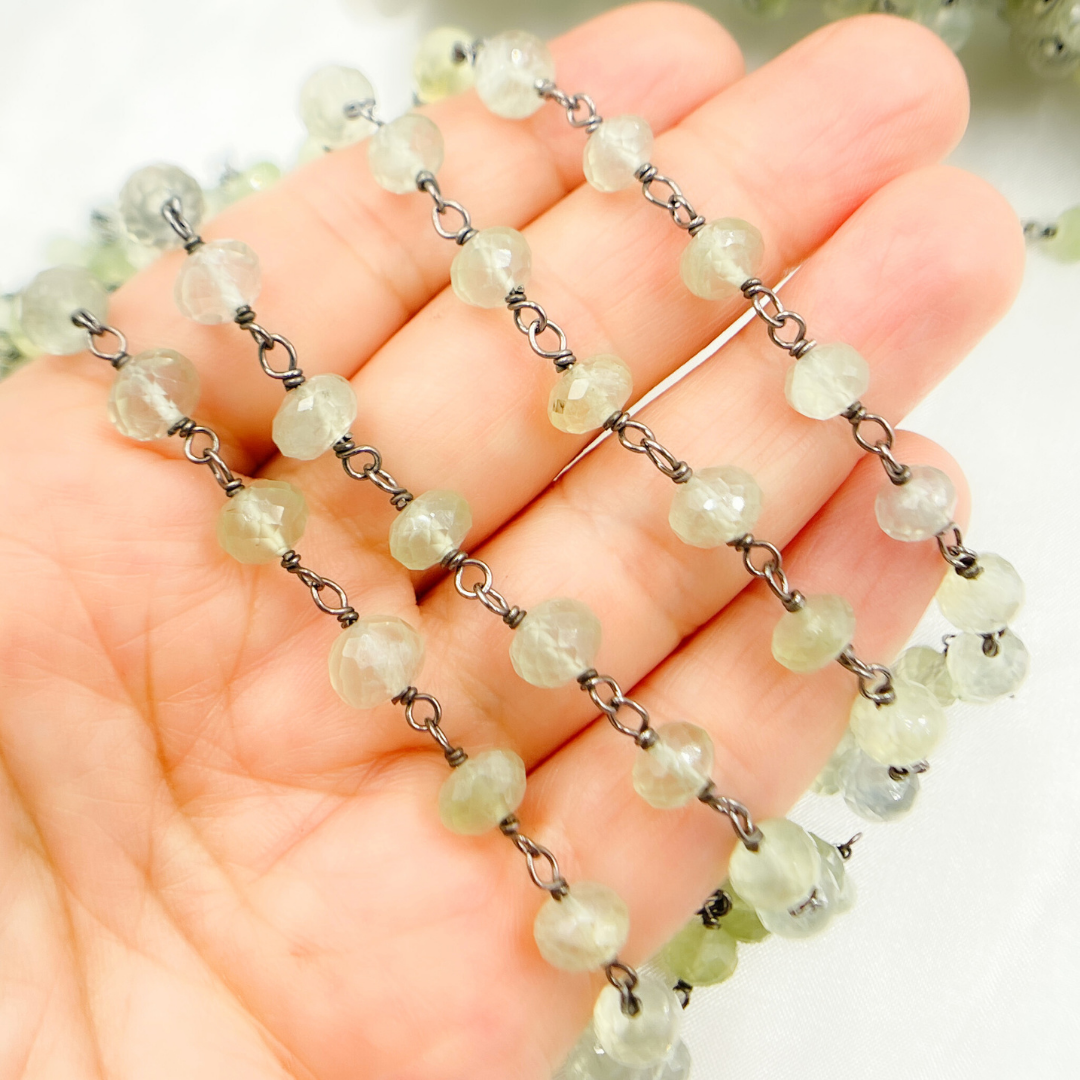 Prehnite Oxidized Wire Chain