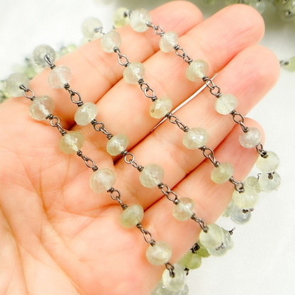 Prehnite Oxidized Wire Chain