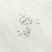 3MM 26Gauge White Sterling Silver Open Jump Ring