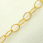 Load image into Gallery viewer, 14K Gold Filled Textured Oval Link Chain. 1808MGF
