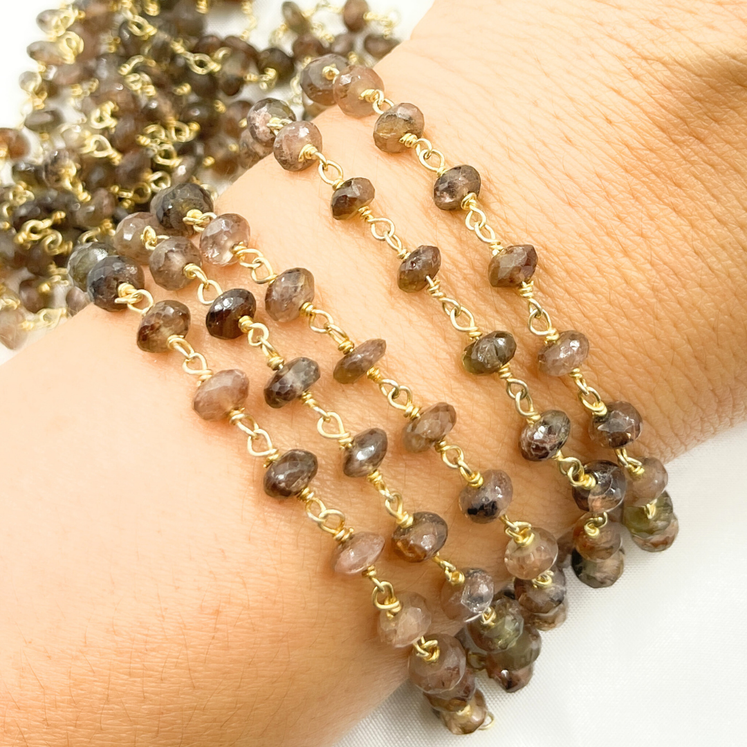 Andalusite Gold Plated Wire Chain