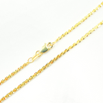 Load image into Gallery viewer, 025RNBFR0. 14K Solid Gold Glitter Margarita Rock Chain
