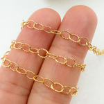 Load image into Gallery viewer, 14k Gold Filled Hammered Cable Chain. 2207LGF
