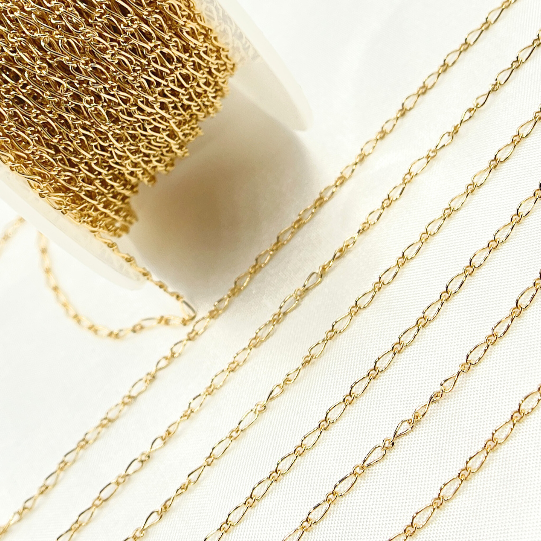 14k Gold Filled Figaro Chain. 1611C