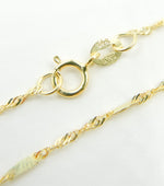 Load image into Gallery viewer, 022G2SBASI2. 14K Solid Gold Singapore Chain
